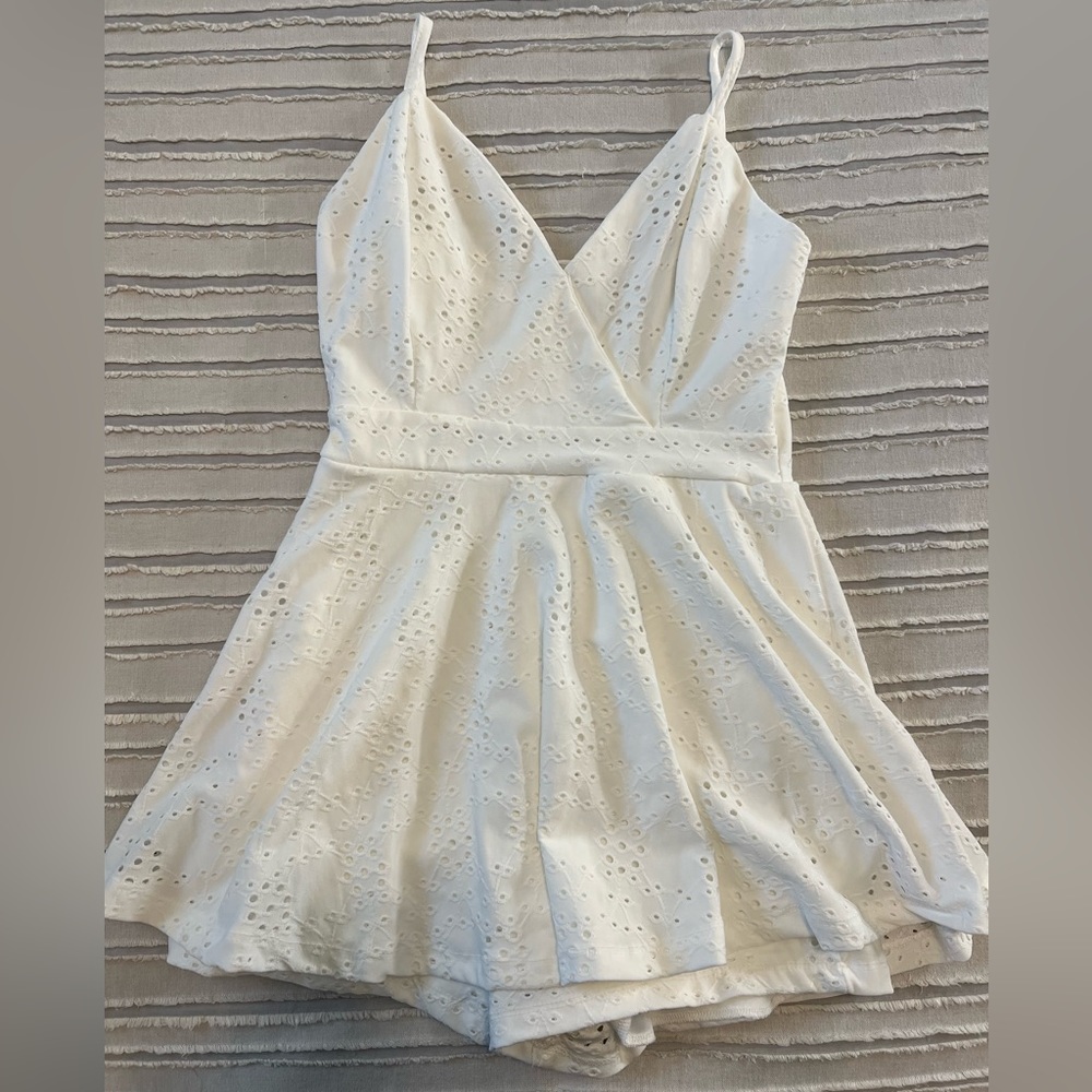 White Rue21 Romper